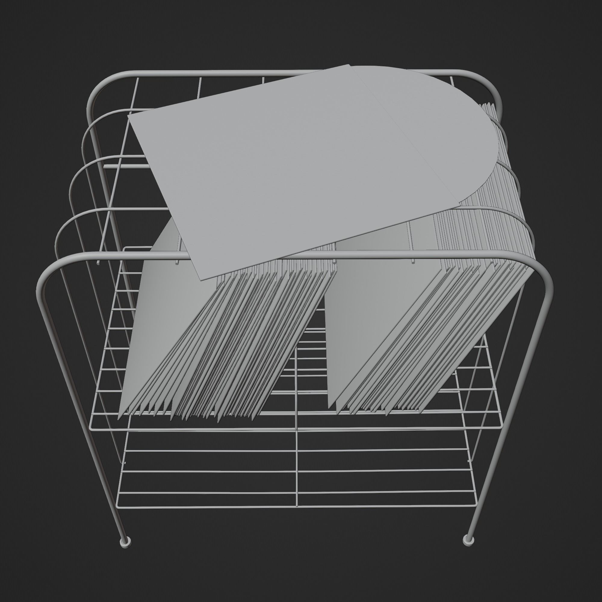 Vinyl Storage No31 with 3 Color Variations 3D model_19