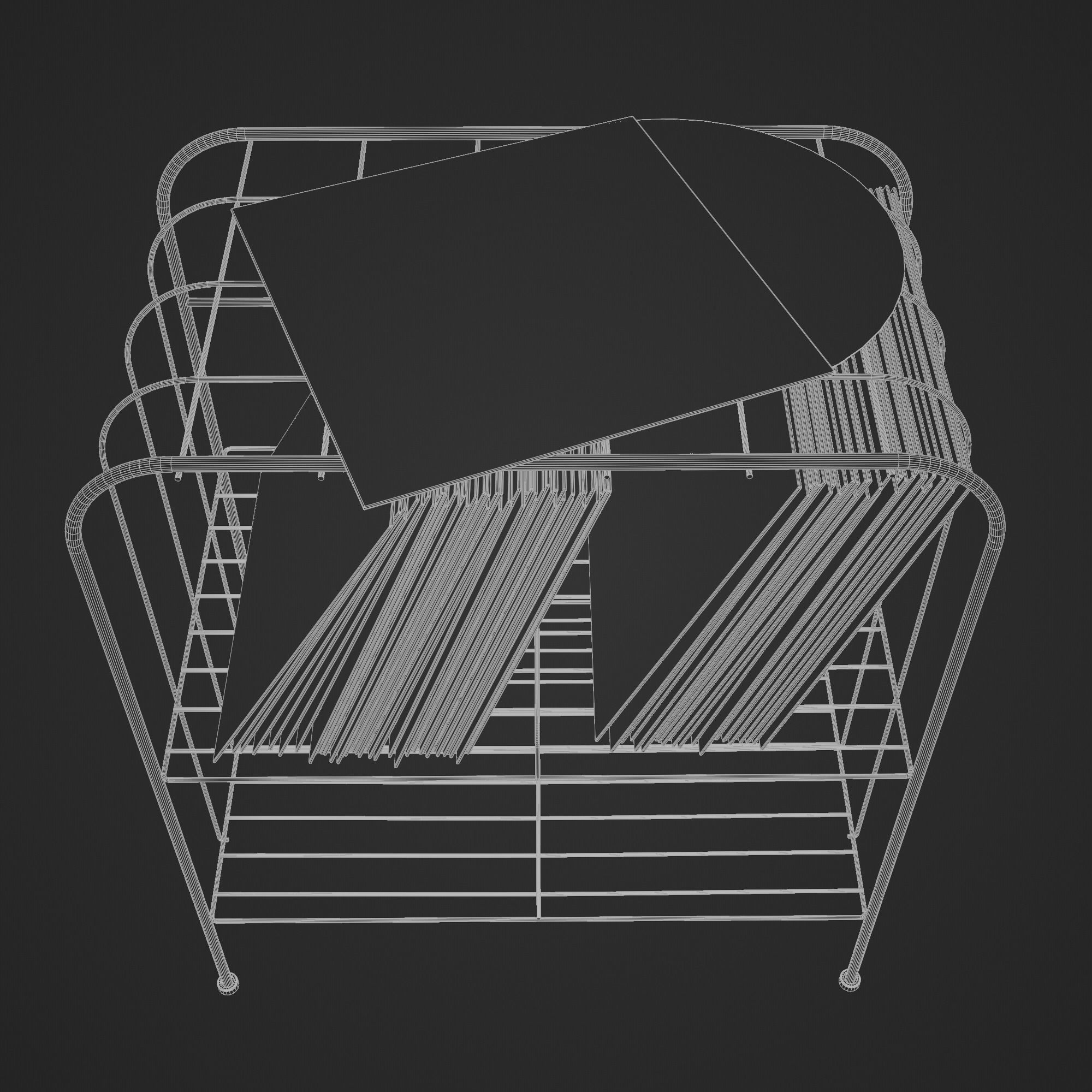 Vinyl Storage No31 with 3 Color Variations 3D model_23