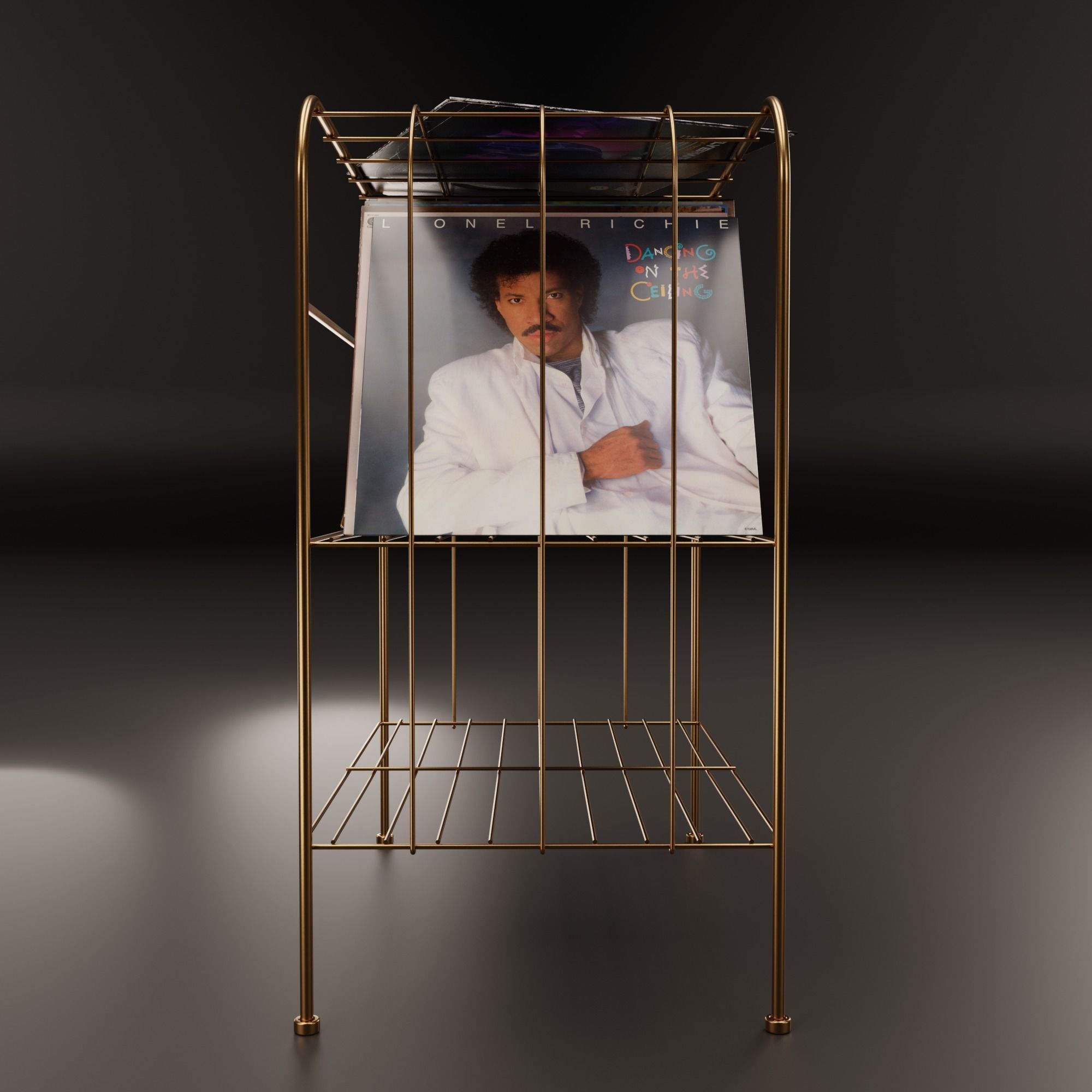 Vinyl Storage No31 with 3 Color Variations 3D model_5