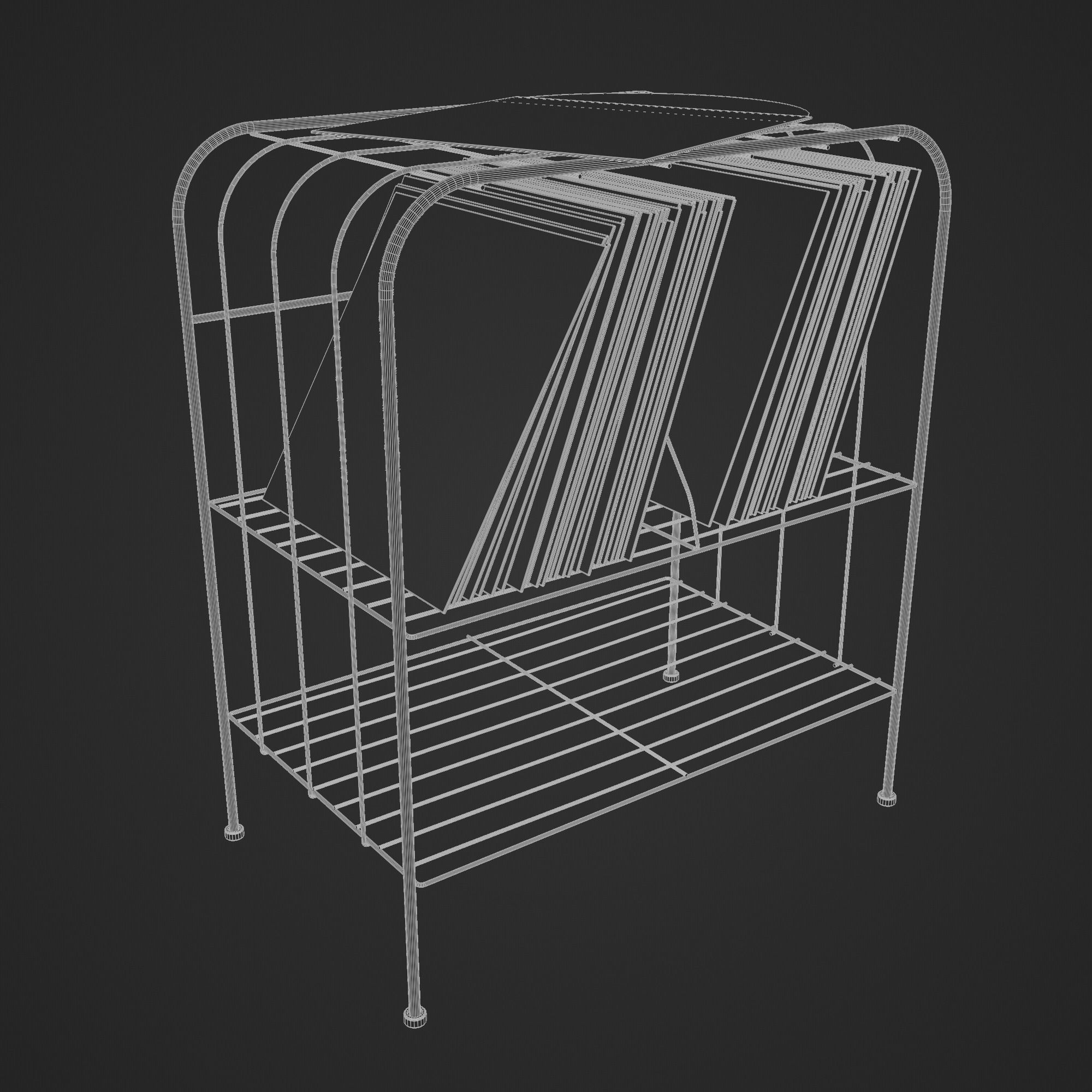 Vinyl Storage No31 with 3 Color Variations 3D model_21