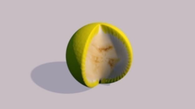 bornana piece of fruit Free 3D model