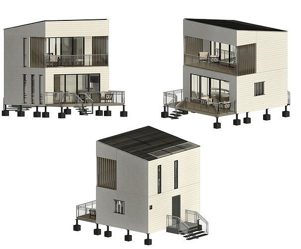 LIGHT STELL STRUCTURE MODUL IN REVIT  3D model