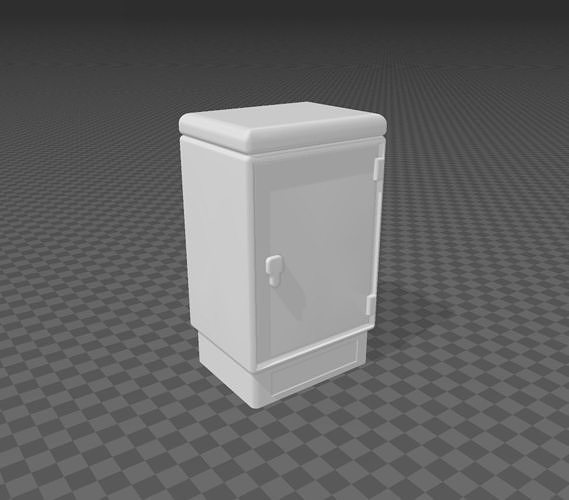 H0 outdoor electrical distribution box 1-87 3D print model