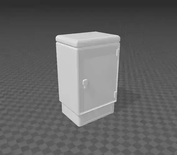 H0 outdoor electrical distribution box 1-87 3D print model