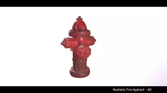 Realistic fire hydrant