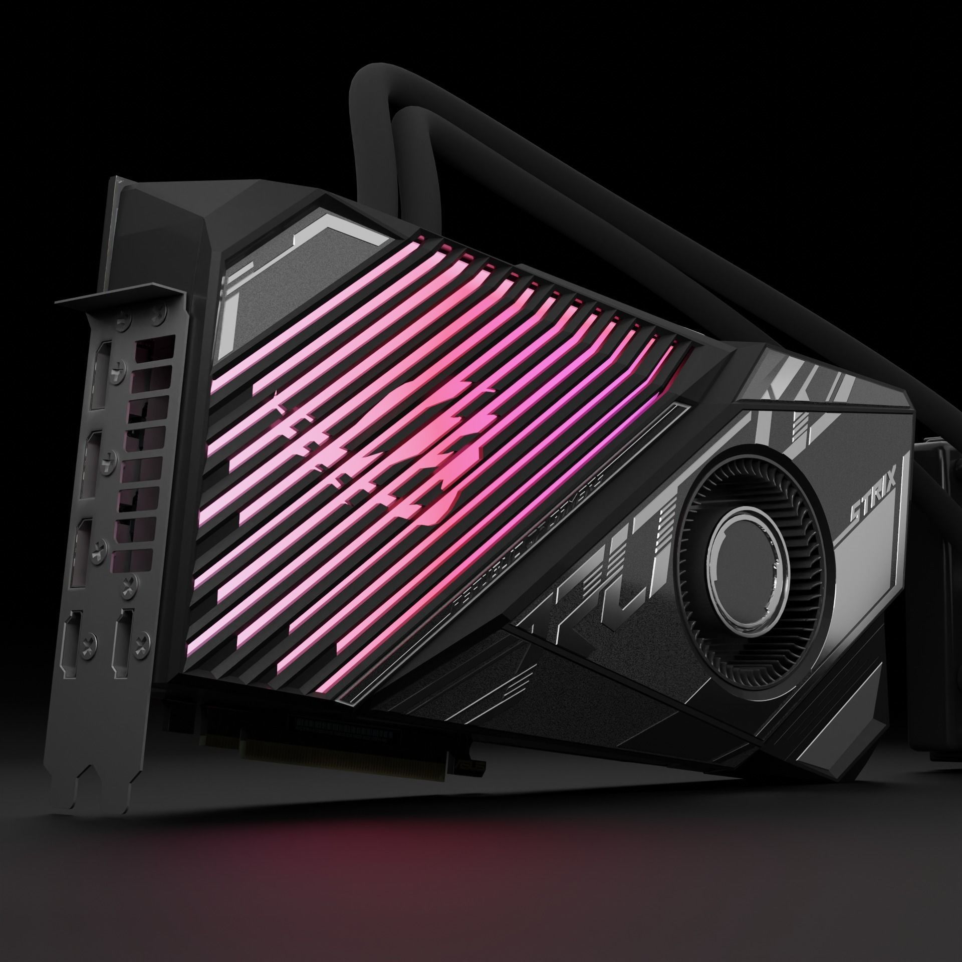 RTX 3080ti Gaming gpu ASUS 3D model_1