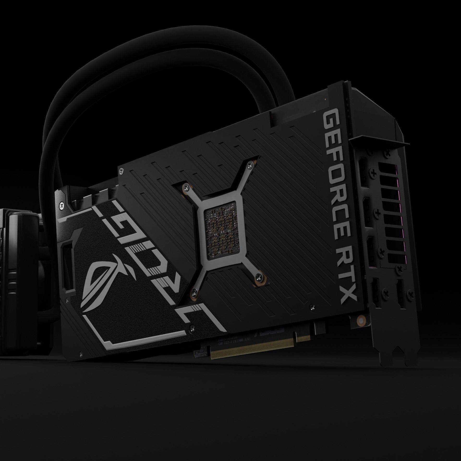 RTX 3080ti Gaming gpu ASUS 3D model_4