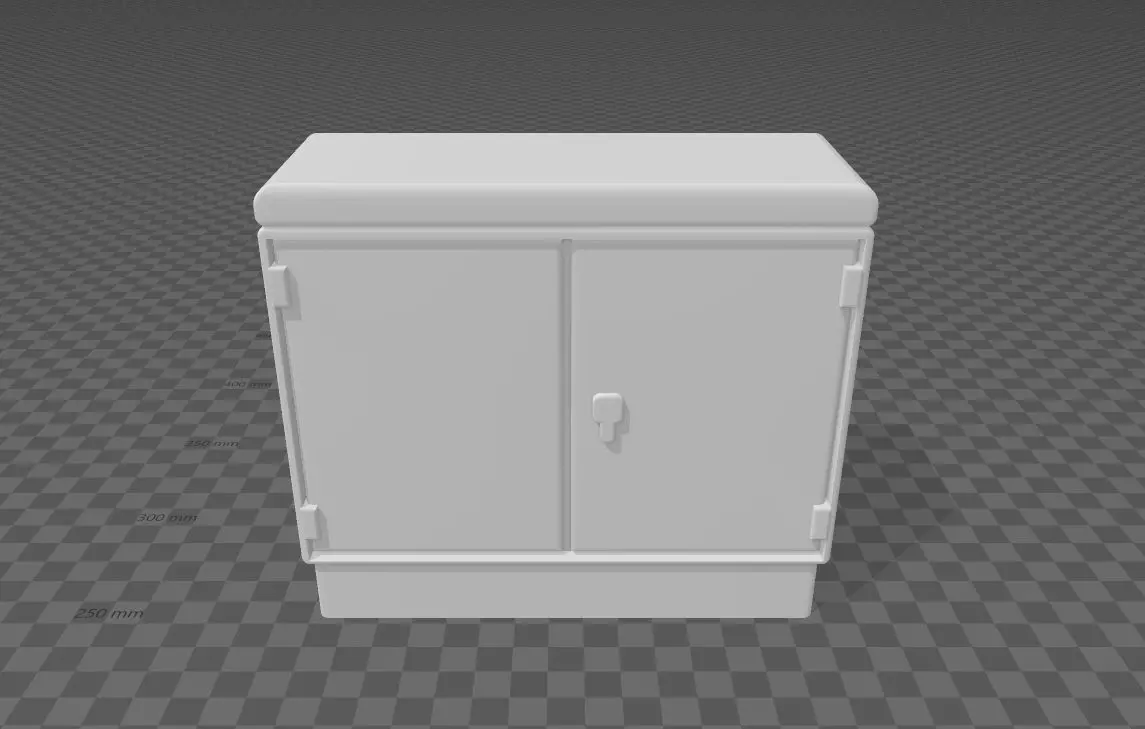 large outdoor electrical distribution box V2 3D print model_0