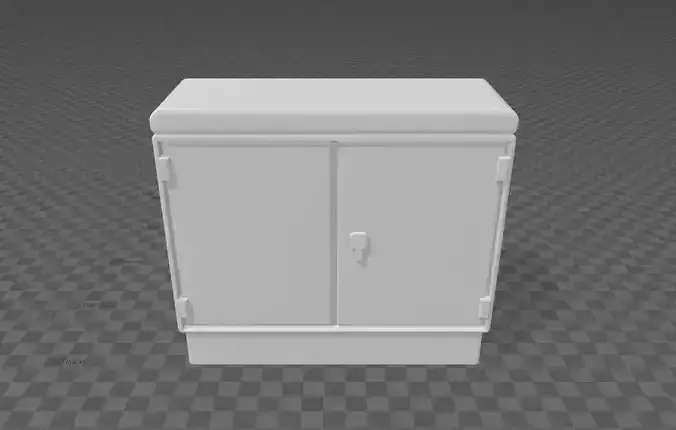 large outdoor electrical distribution box V2 3D print model