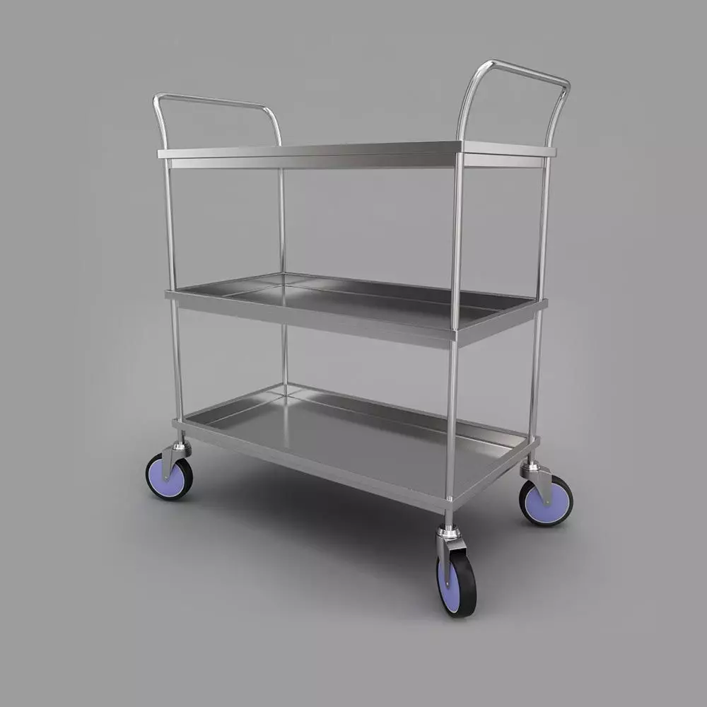 Medical equipment trolley 3d model 3D model