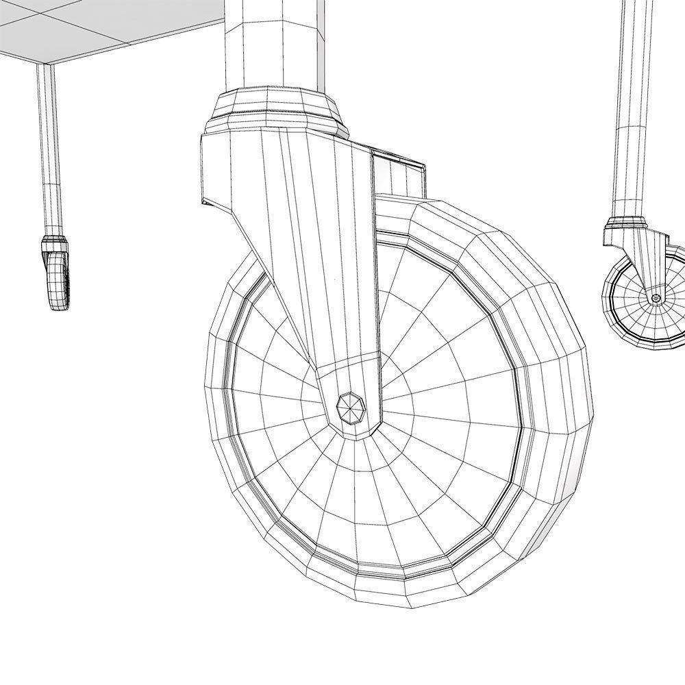 Medical trolley 3d model 3D model_12