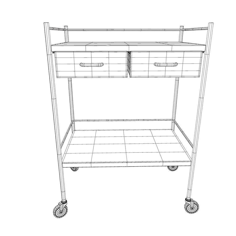 Medical trolley 3d model 3D model_9