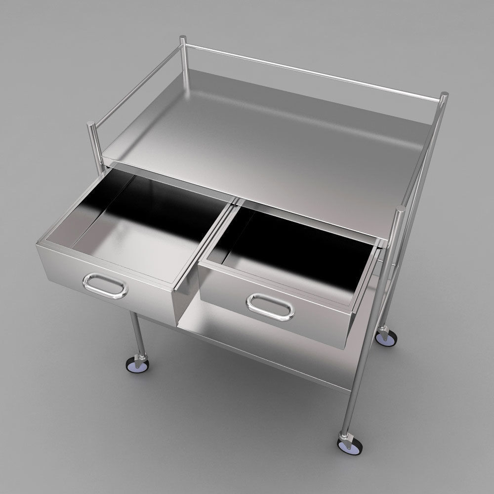Medical trolley 3d model 3D model_4
