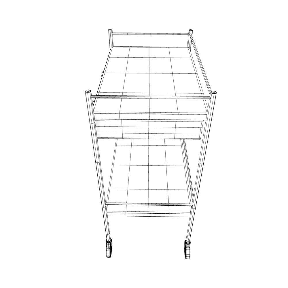 Medical trolley 3d model 3D model_11