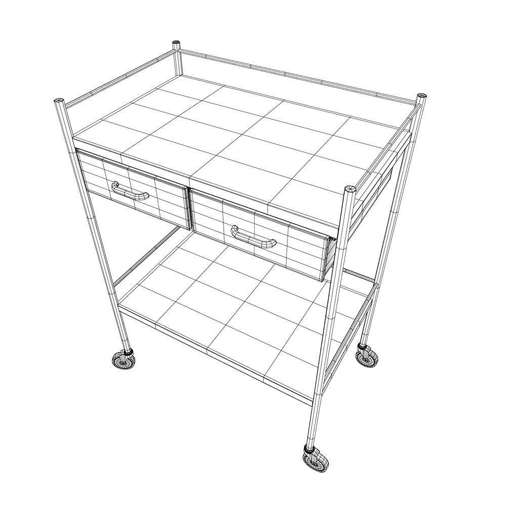 Medical trolley 3d model 3D model_10