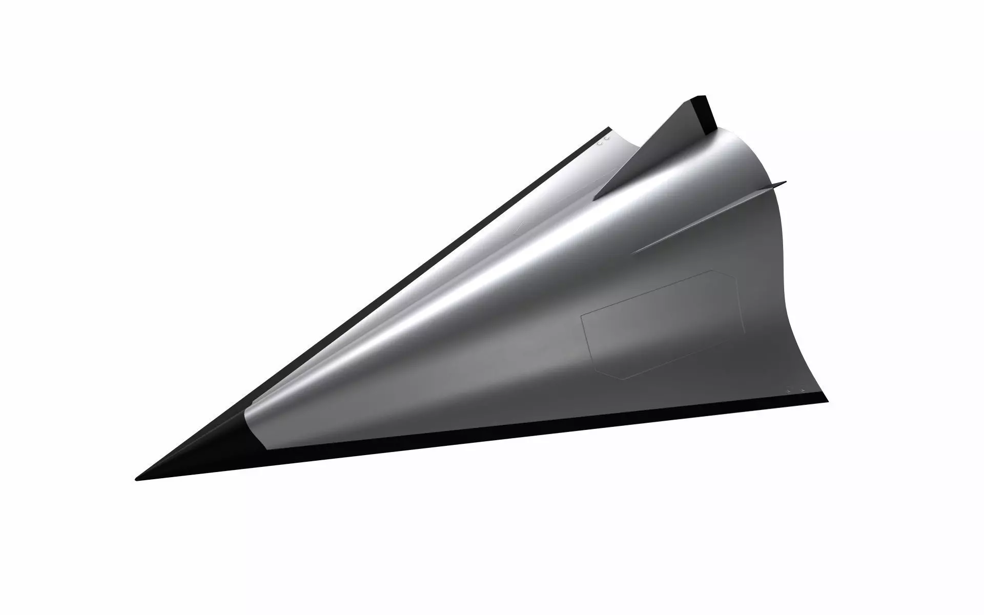 Avangard Hypersonic Glide Vehicle Low-poly 3D model_0