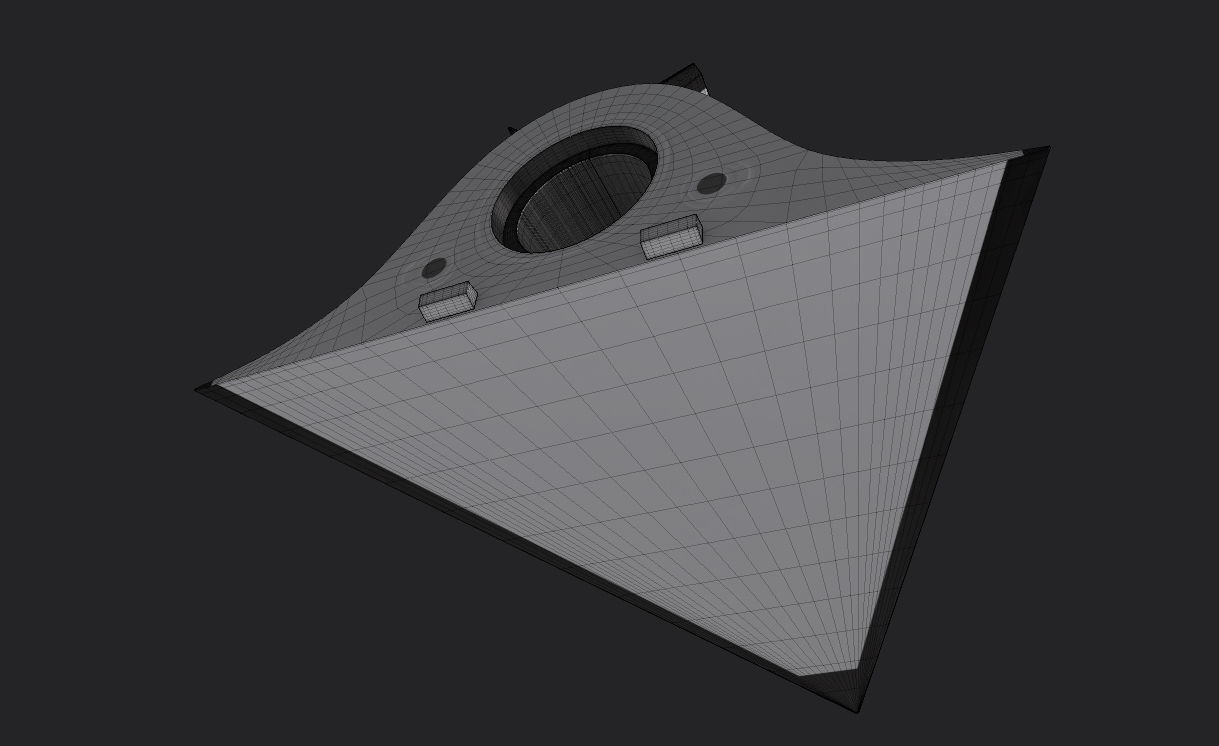Avangard Hypersonic Glide Vehicle Low-poly 3D model_9