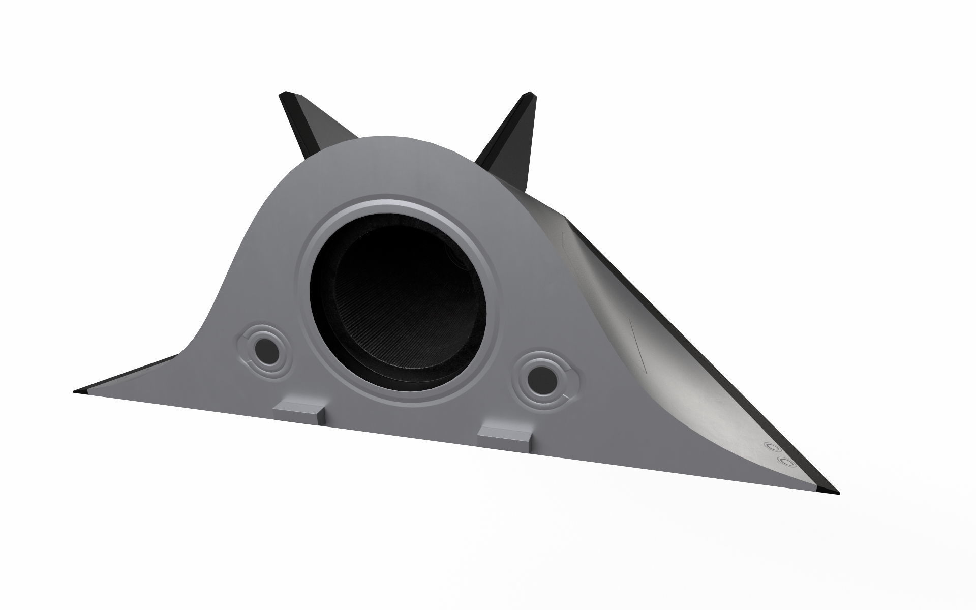 Avangard Hypersonic Glide Vehicle Low-poly 3D model_3