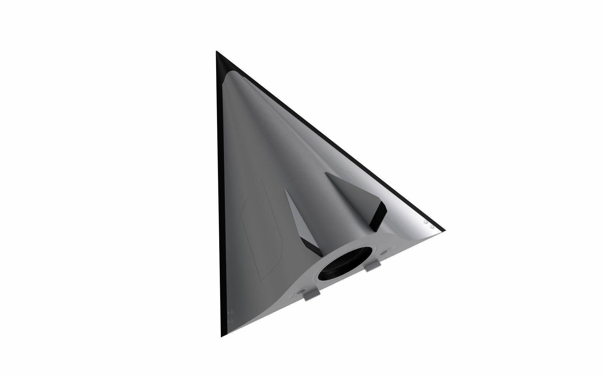 Avangard Hypersonic Glide Vehicle Low-poly 3D model_5