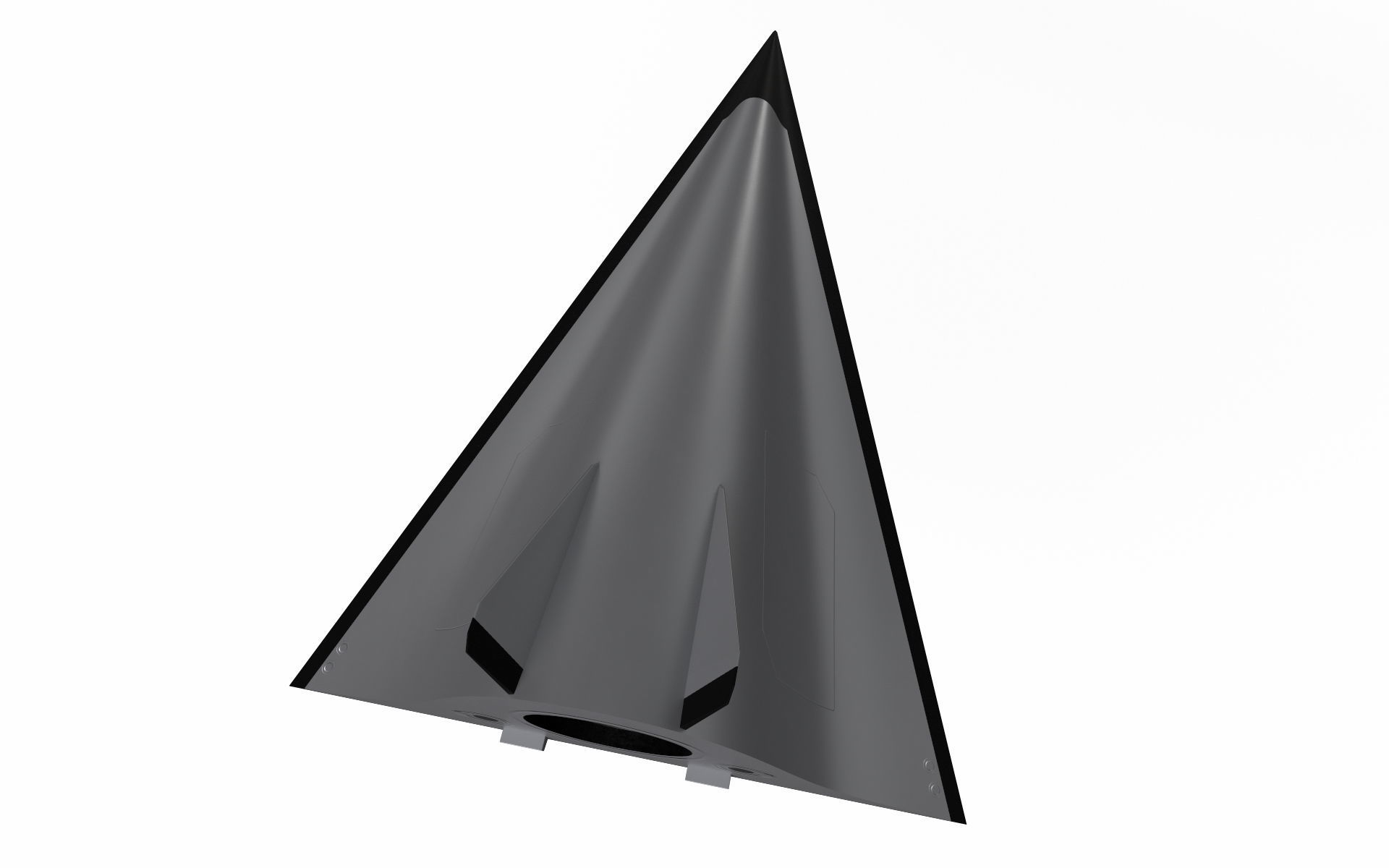 Avangard Hypersonic Glide Vehicle Low-poly 3D model_4
