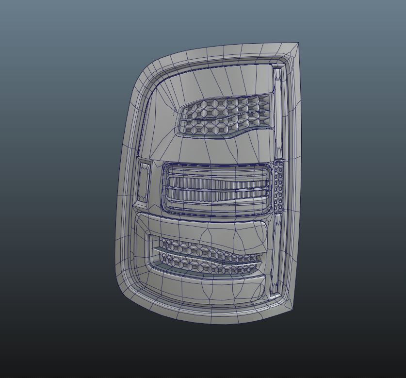 5th GEN RAM CUSTOM TAIL-LIGHTS 3D model_4