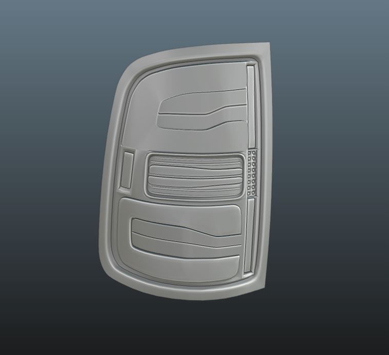 5th GEN RAM CUSTOM TAIL-LIGHTS 3D model_1