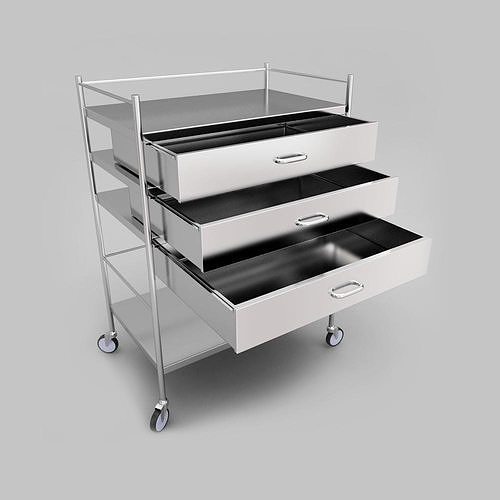Medical trolley 3d model 3D model