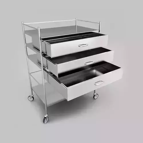 Medical trolley 3d model 3D model