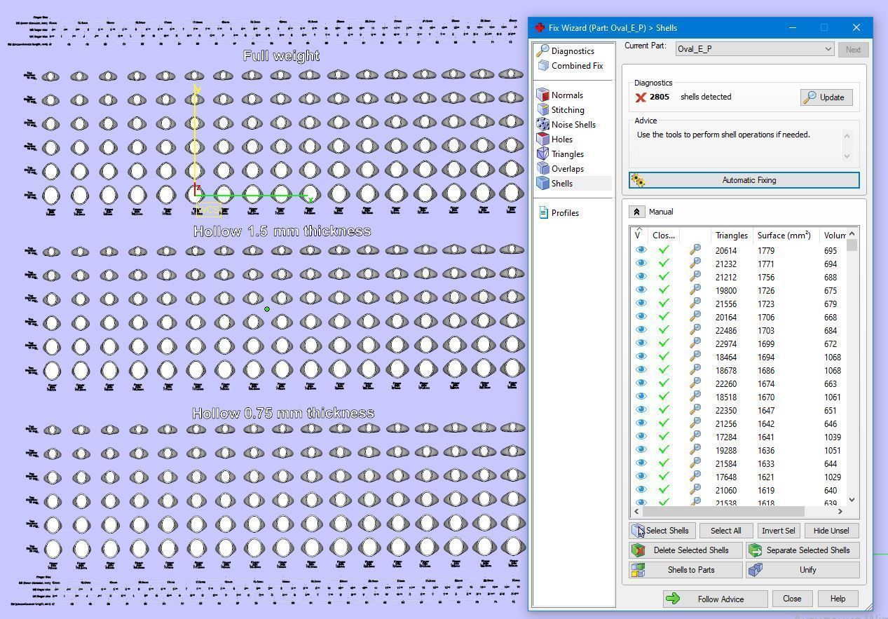 Signet rings set 10 shapes 3060 pieses MEGA pack 3D Model Collection_20