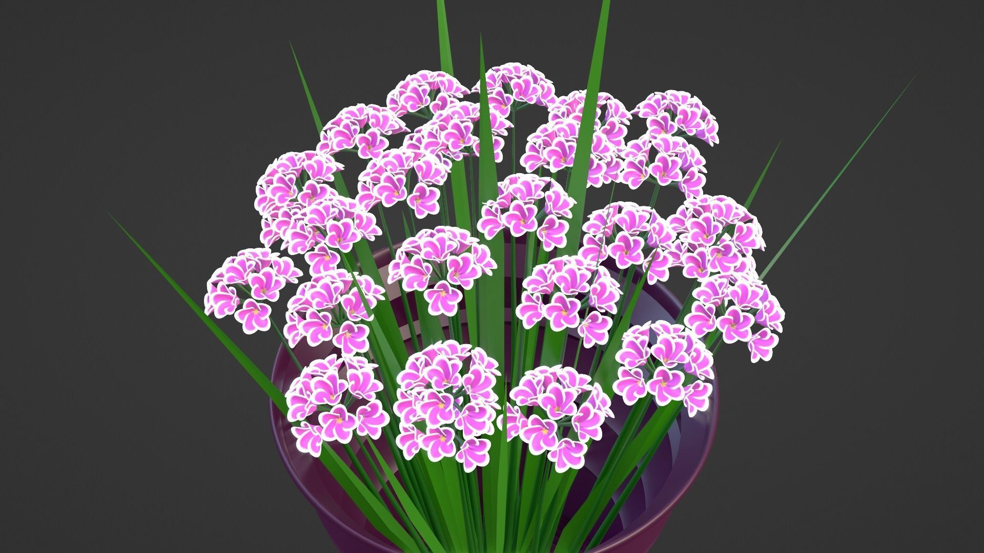 Decor bouquet of flowers in a vase 3D Model Collection_24