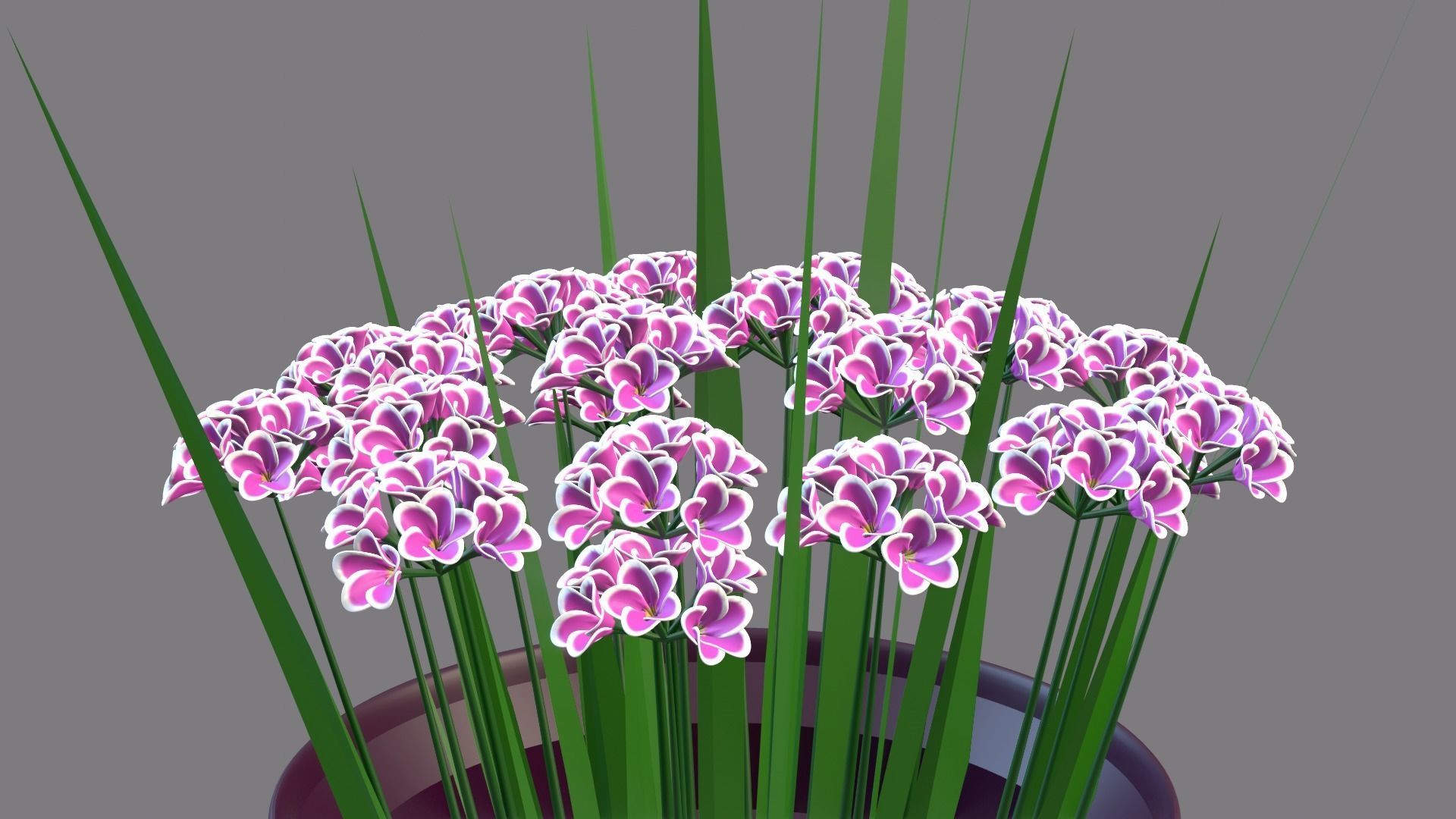 Decor bouquet of flowers in a vase 3D Model Collection_35