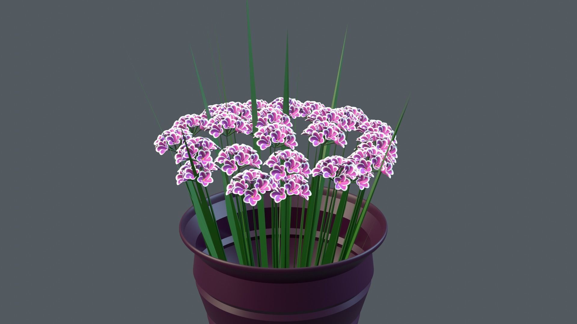 Decor bouquet of flowers in a vase 3D Model Collection_32