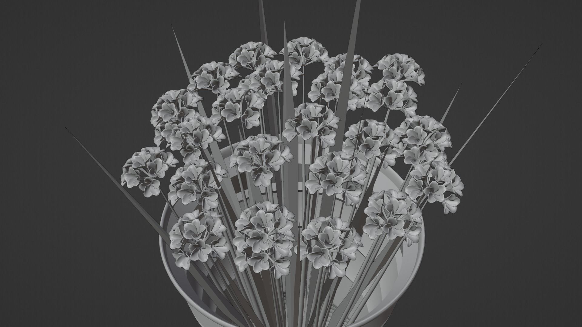 Decor bouquet of flowers in a vase 3D Model Collection_23