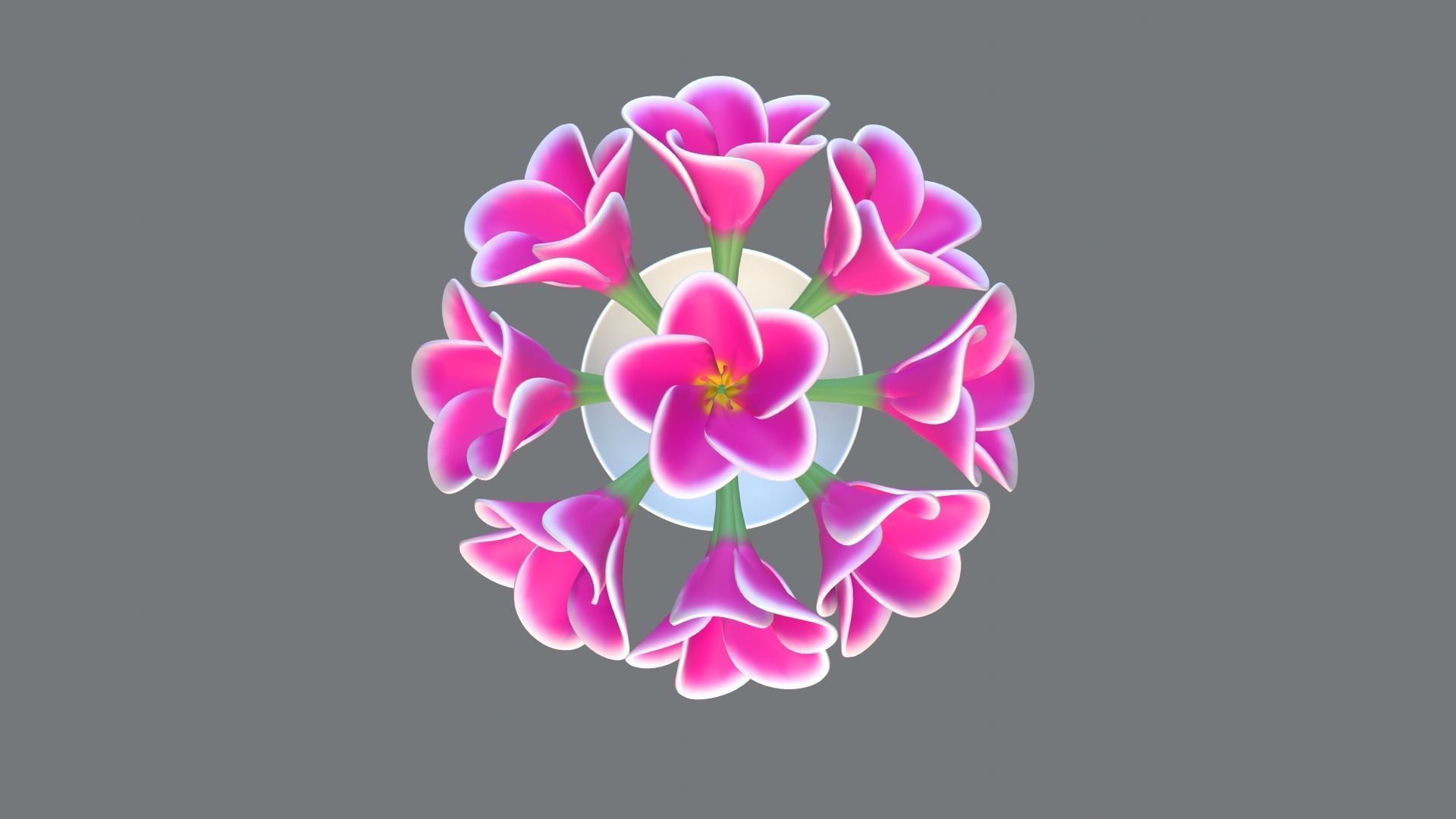 Decor bouquet of flowers in a vase 3D Model Collection_12