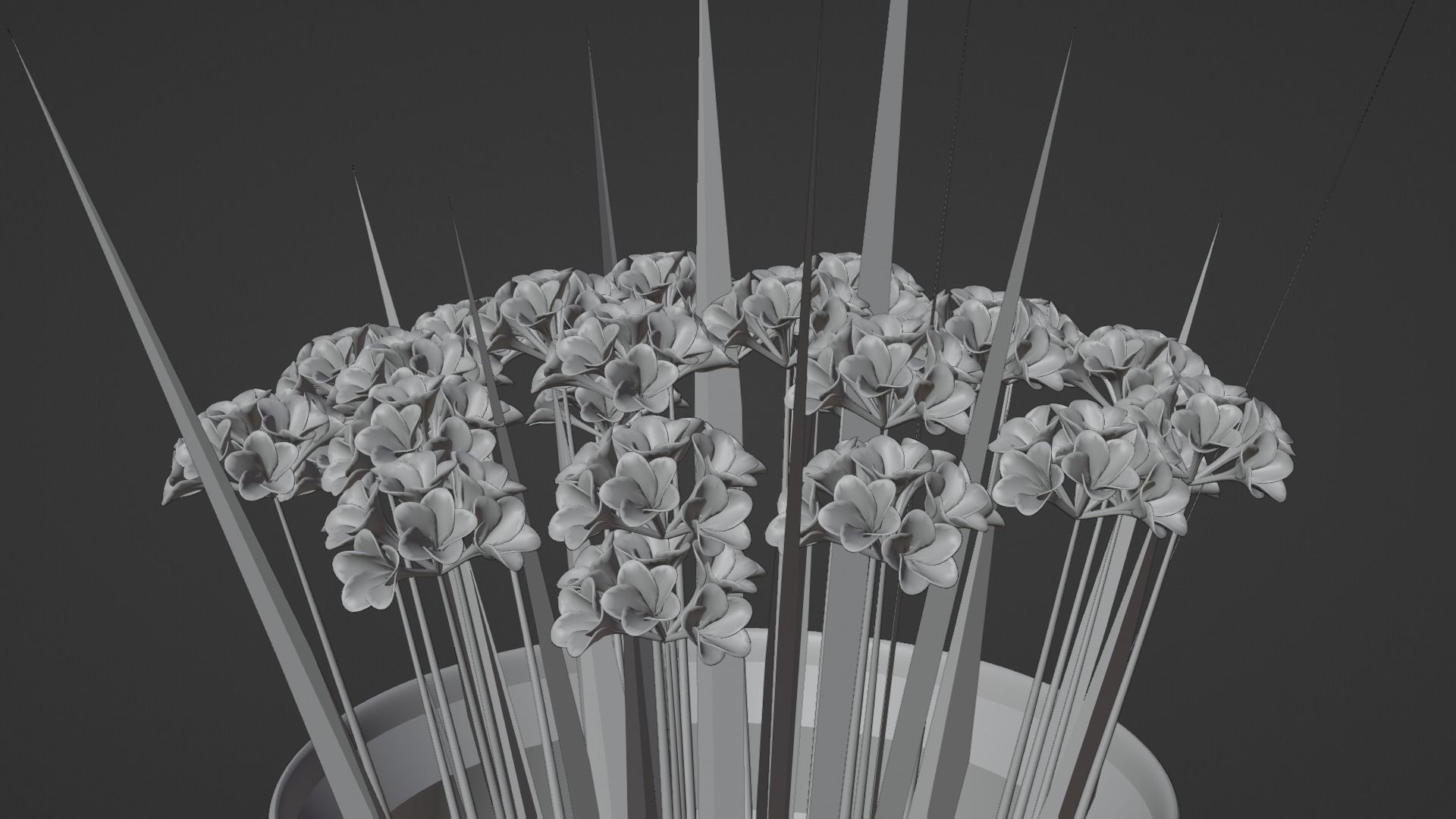 Decor bouquet of flowers in a vase 3D Model Collection_25