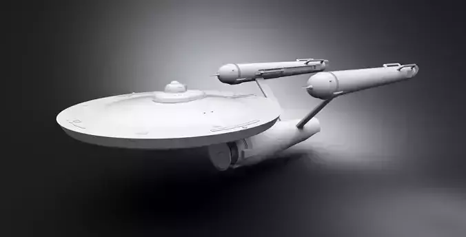NCC 1701 Scale model 3D print model