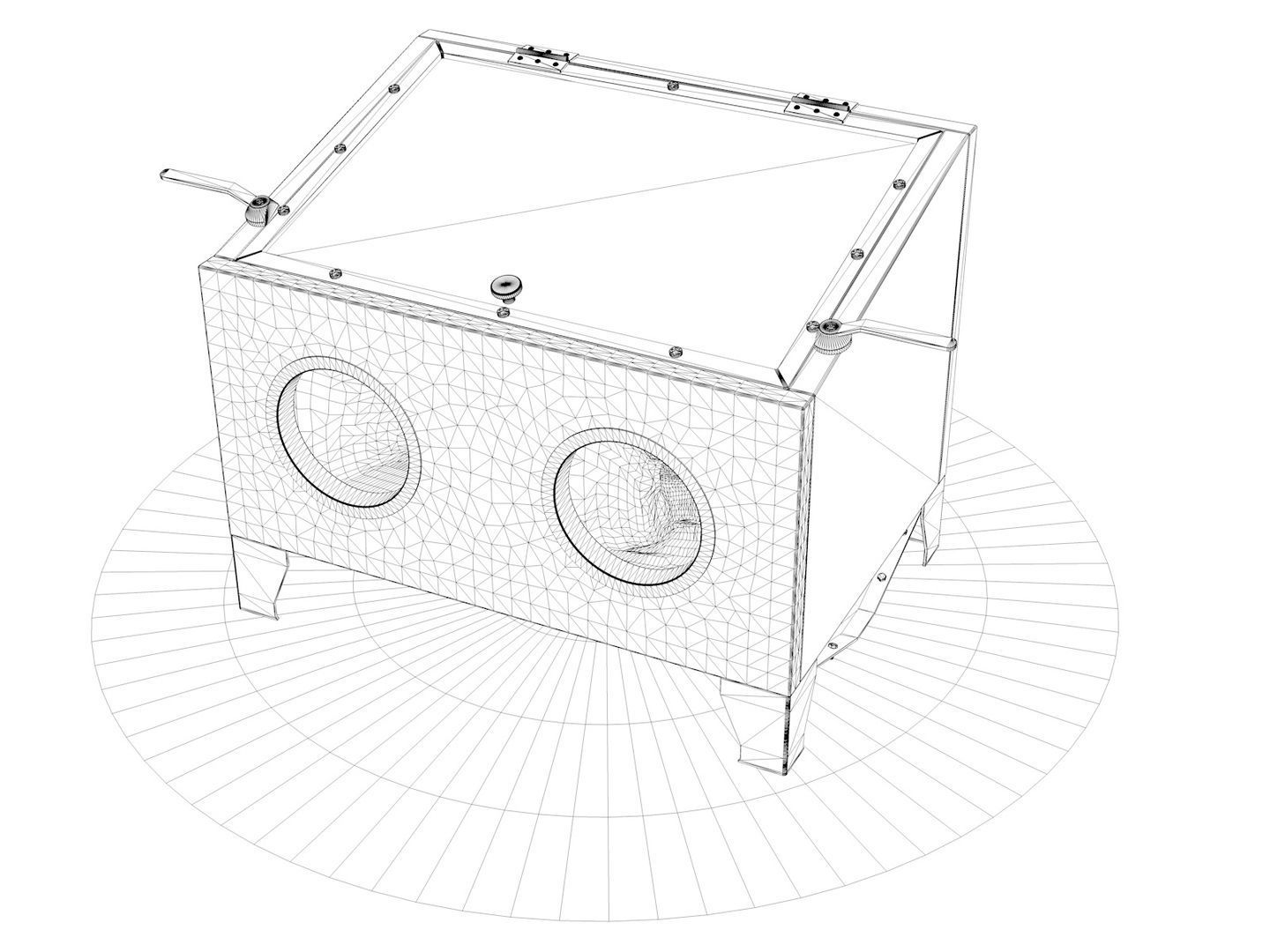 Sandblasting machine 3D model_8