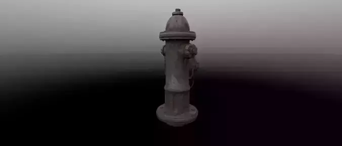 Hydrand FBX fire hydrant Low-poly 3D model