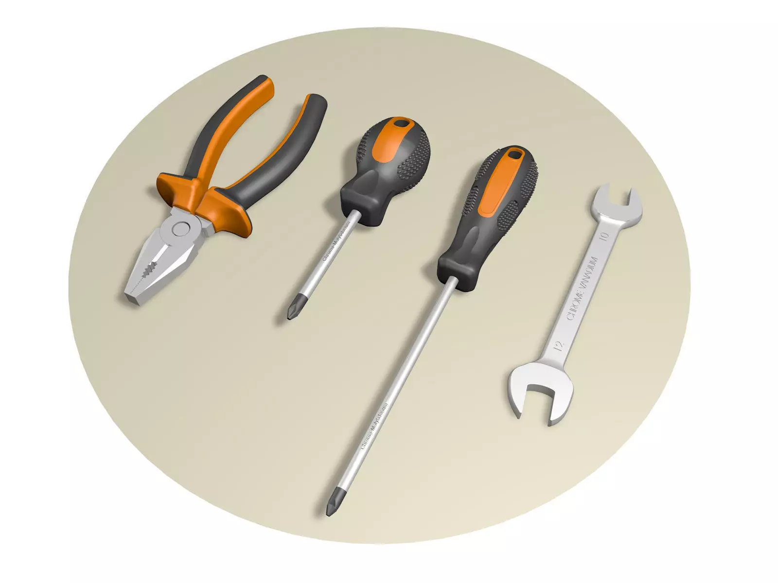 Tools instruments set R2 3D model
