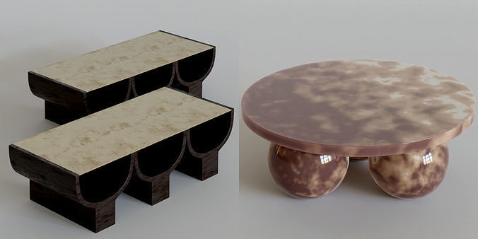 Luxcore interior pack Mars II 3D model 7