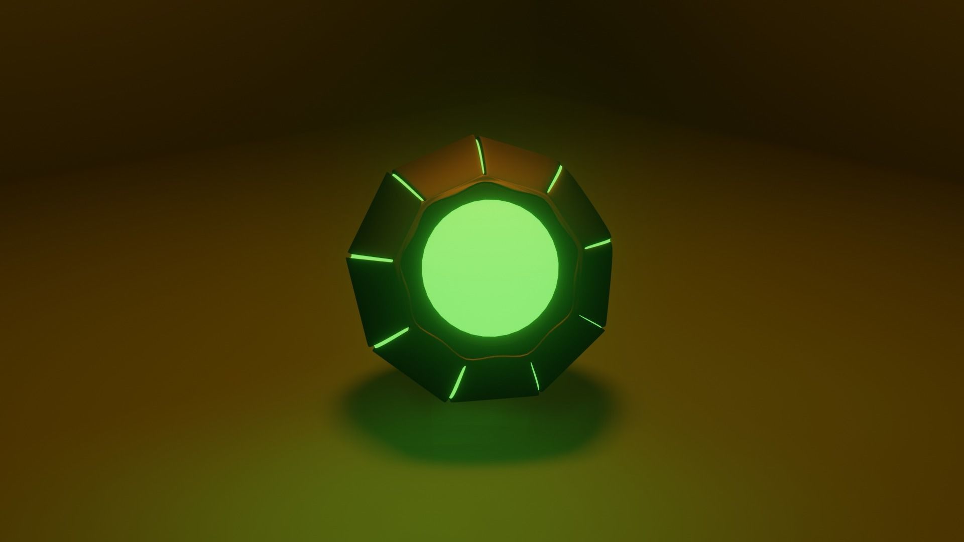 Pumpkin Bomb    Green Goblins Grenade 3D model_1