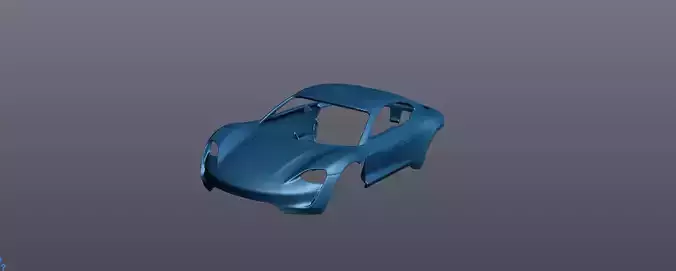 Porsche Shell 3D print ready