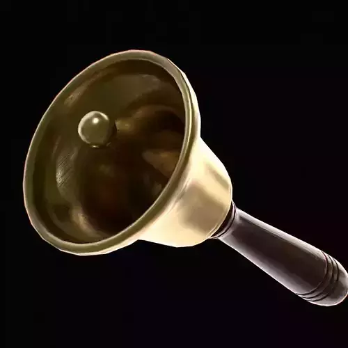 Hand ALTAR BELL in walnut