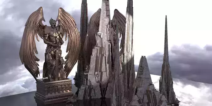 Mothership Colossal Halls Towers  kit bash