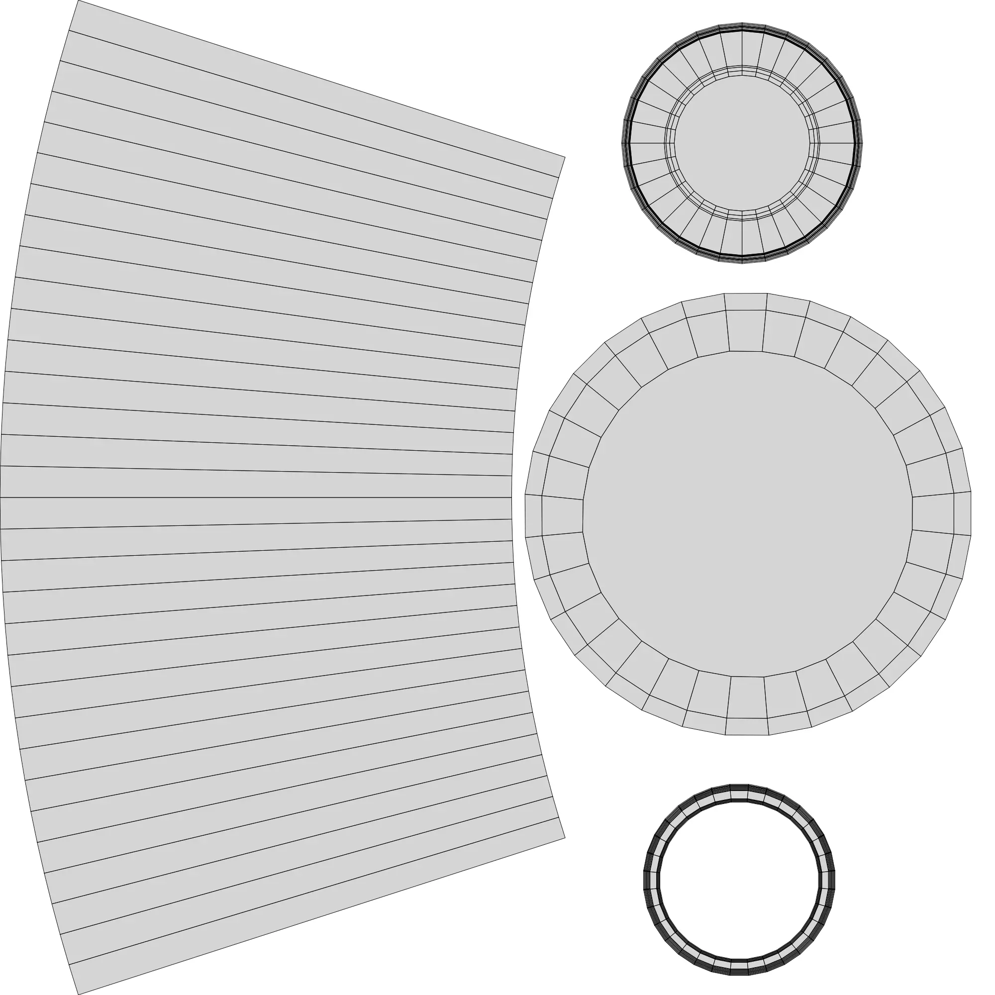 AAAAAAAAAAAAAAAAA circular table with circle in middle 3D print model