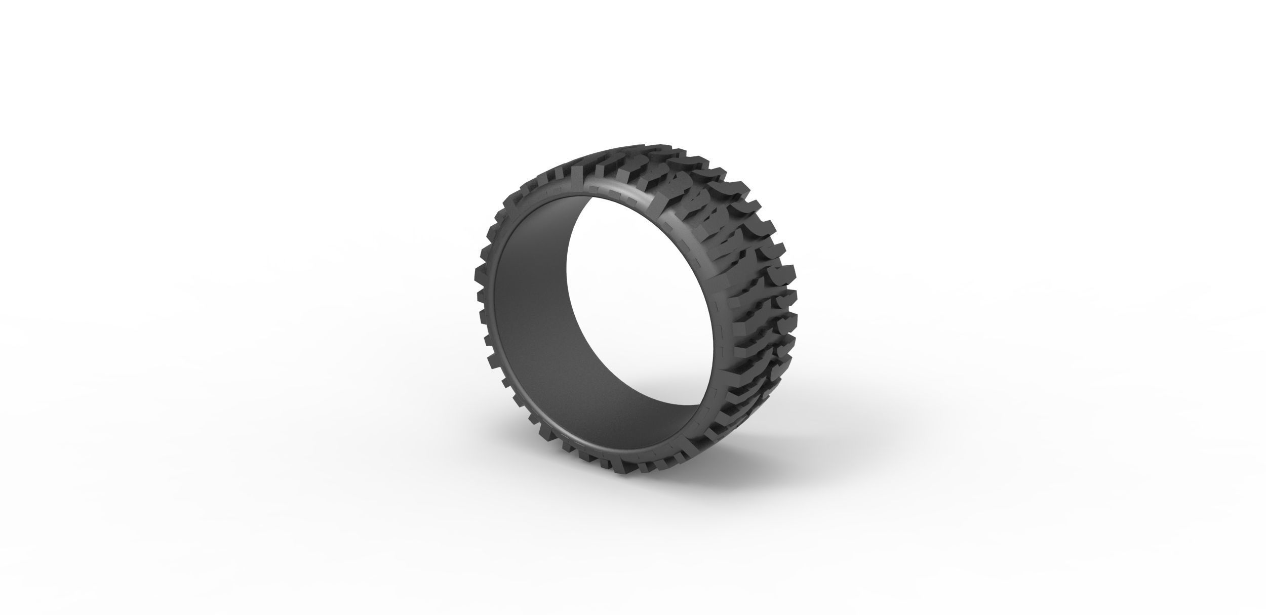 Super Swamper Bogger tire Ring 3D print model_6