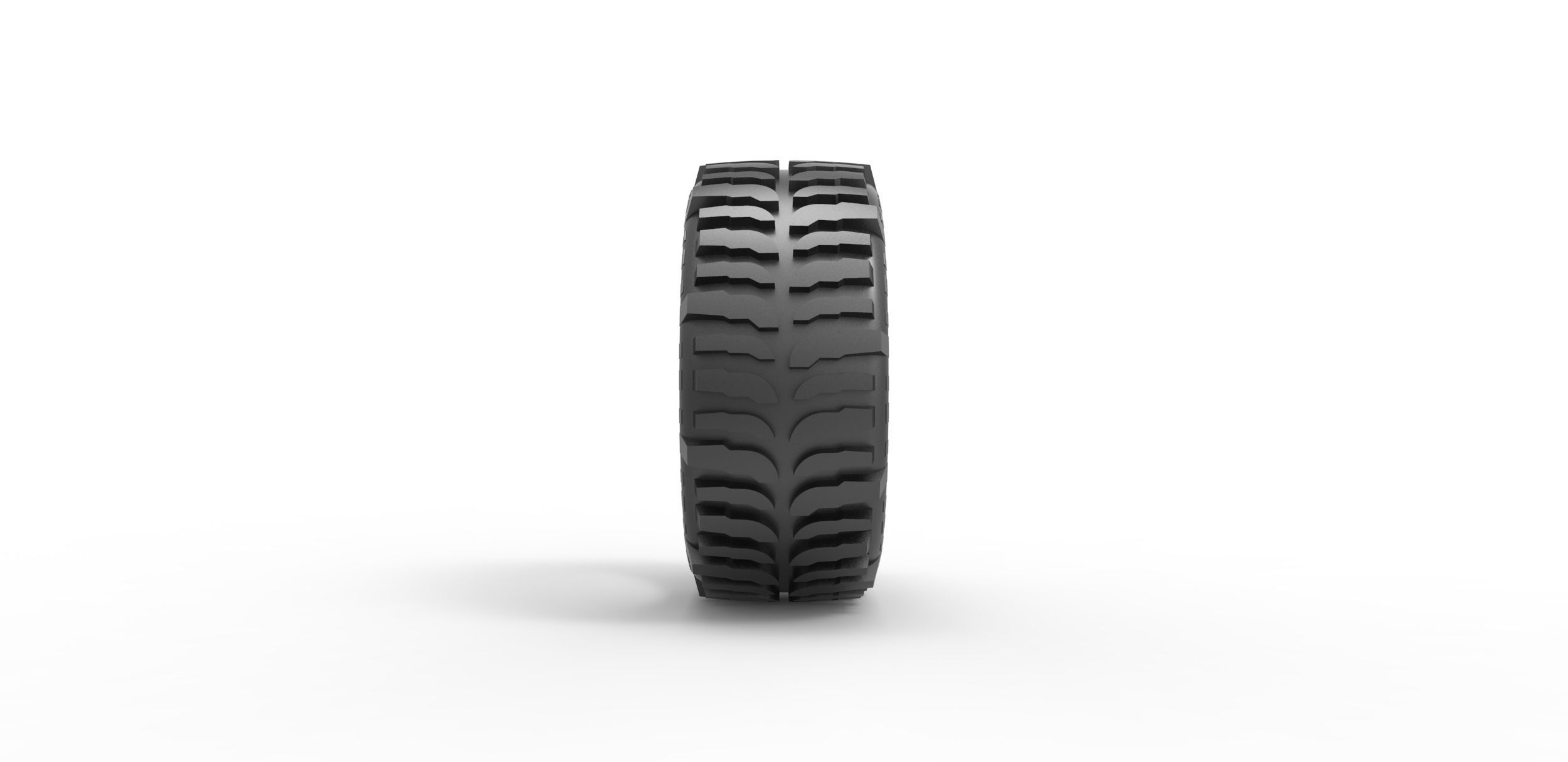 Super Swamper Bogger tire Ring 3D print model_3