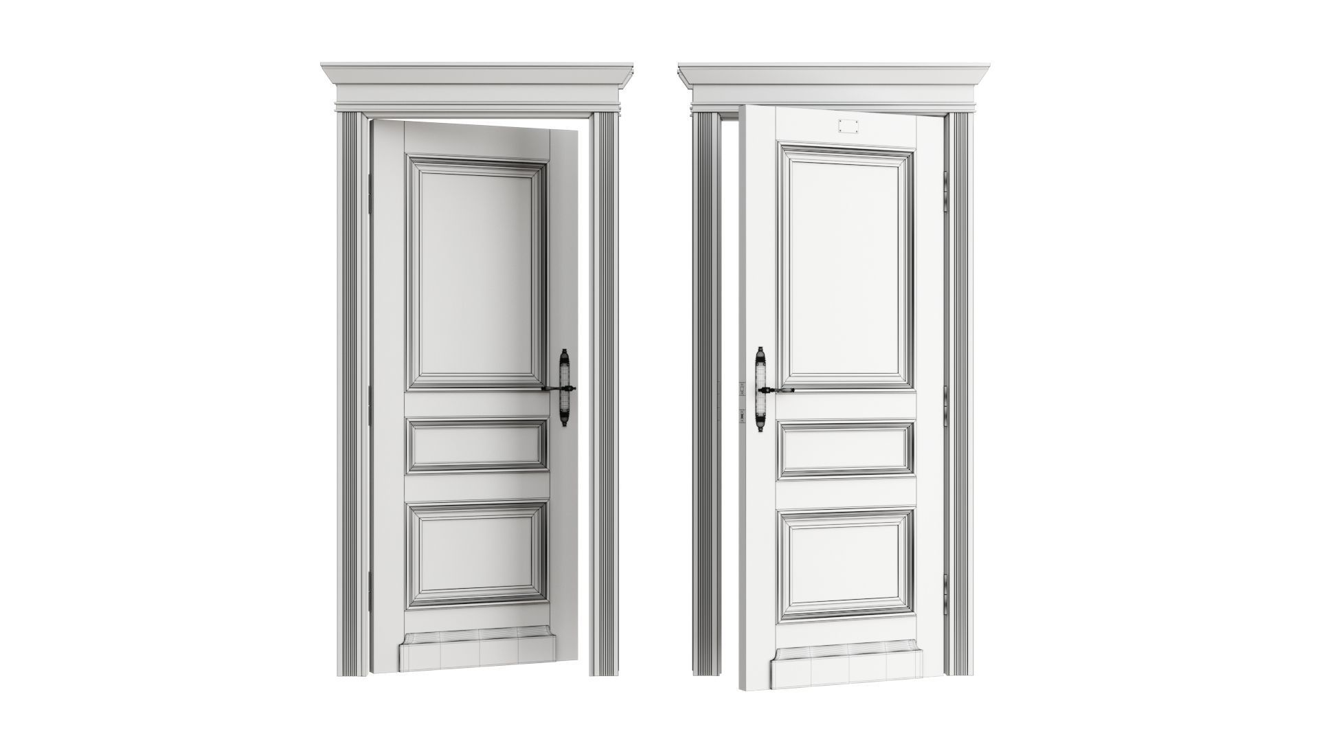 Doors Brothers French door 2 3D model_7