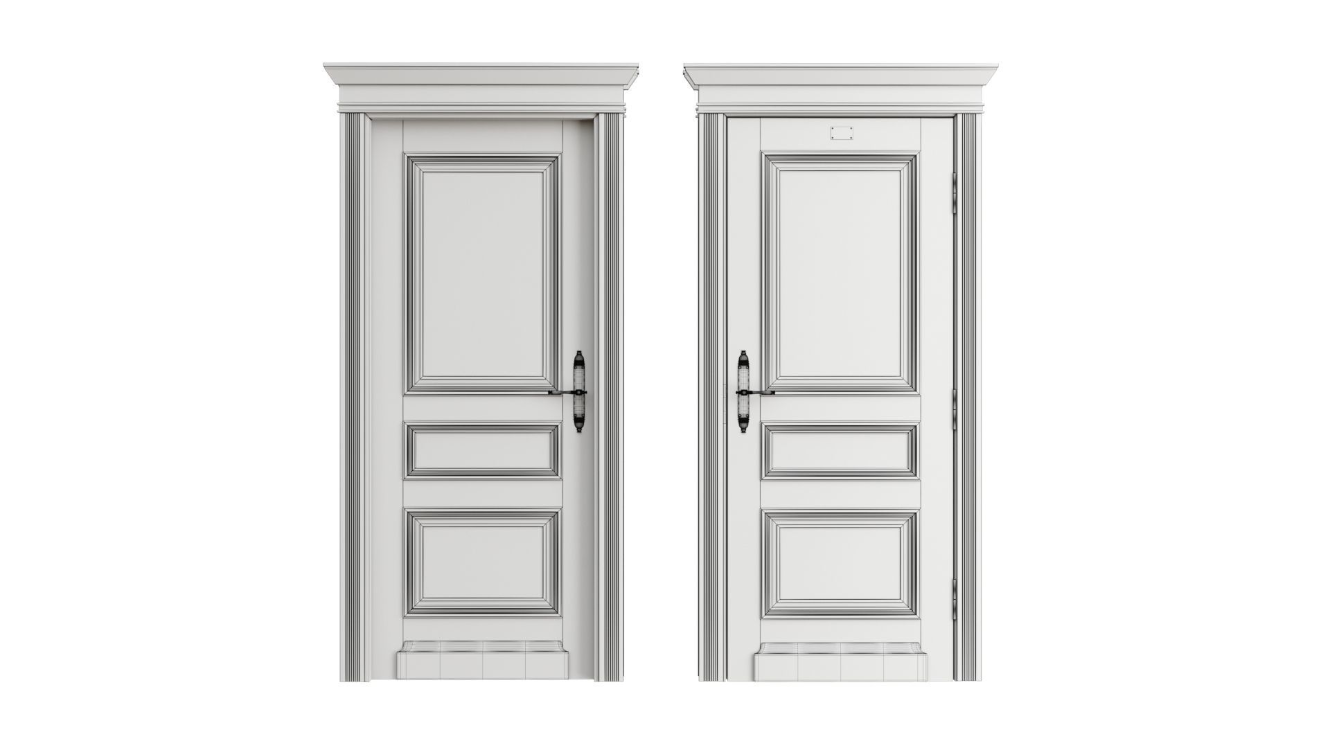 Doors Brothers French door 2 3D model_6