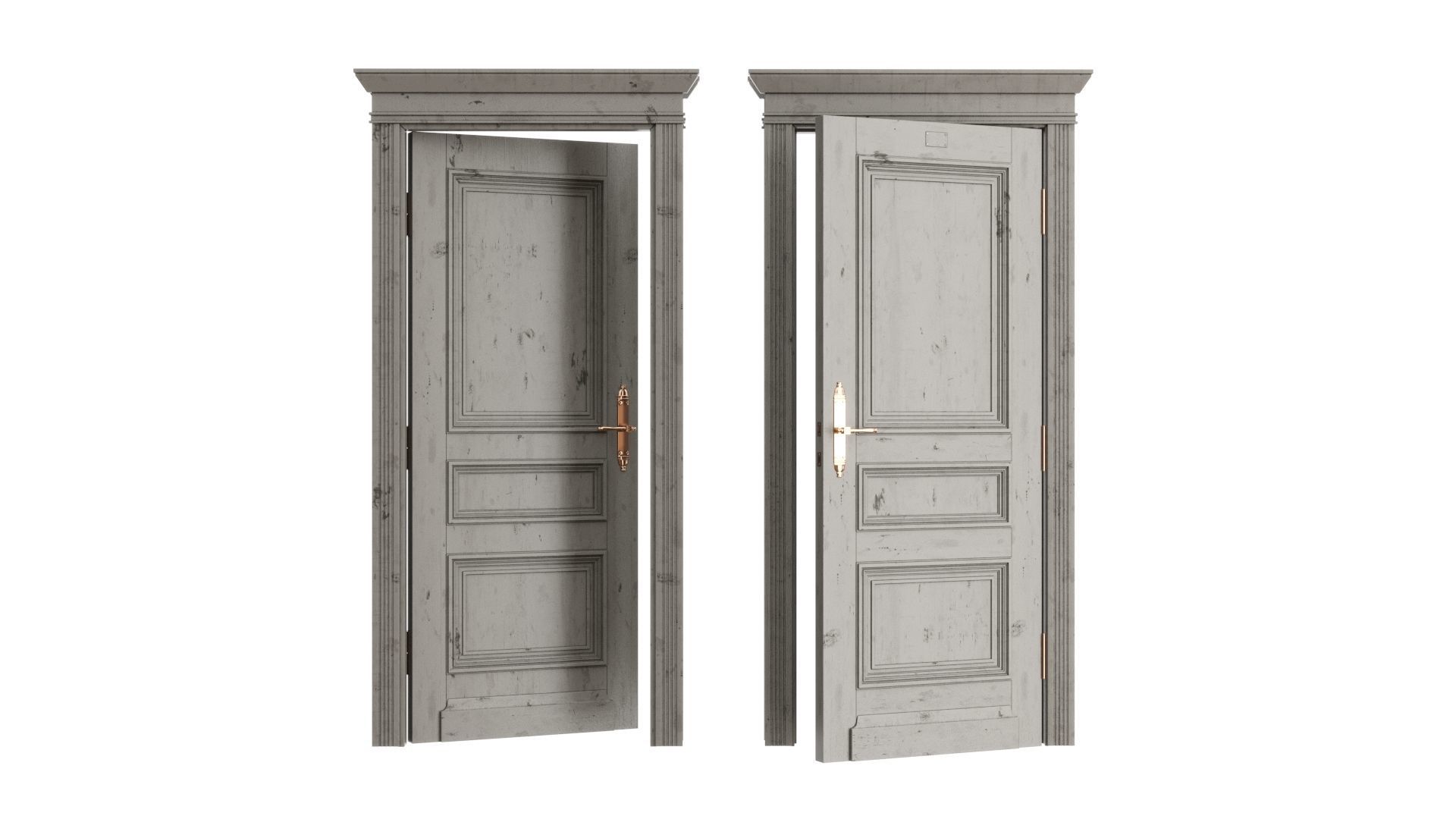 Doors Brothers French door 2 3D model_2